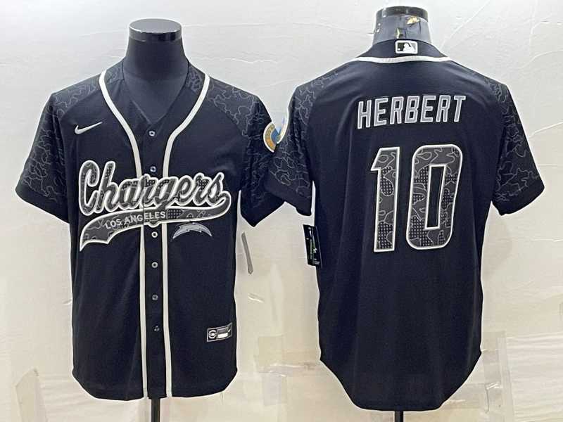 Men's Los Angeles Chargers #10 Justin Herbert Black Reflective Limited Stitched Football Jersey,We sell and wholesale Men's Los Angeles Chargers #10 Justin Herbert Black Reflective Limited Stitched Football Jersey on line form chian!